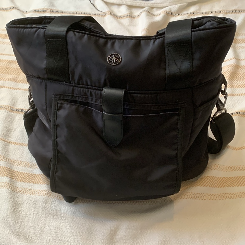 GAIAM Black Tote Bag Durable and Sleek